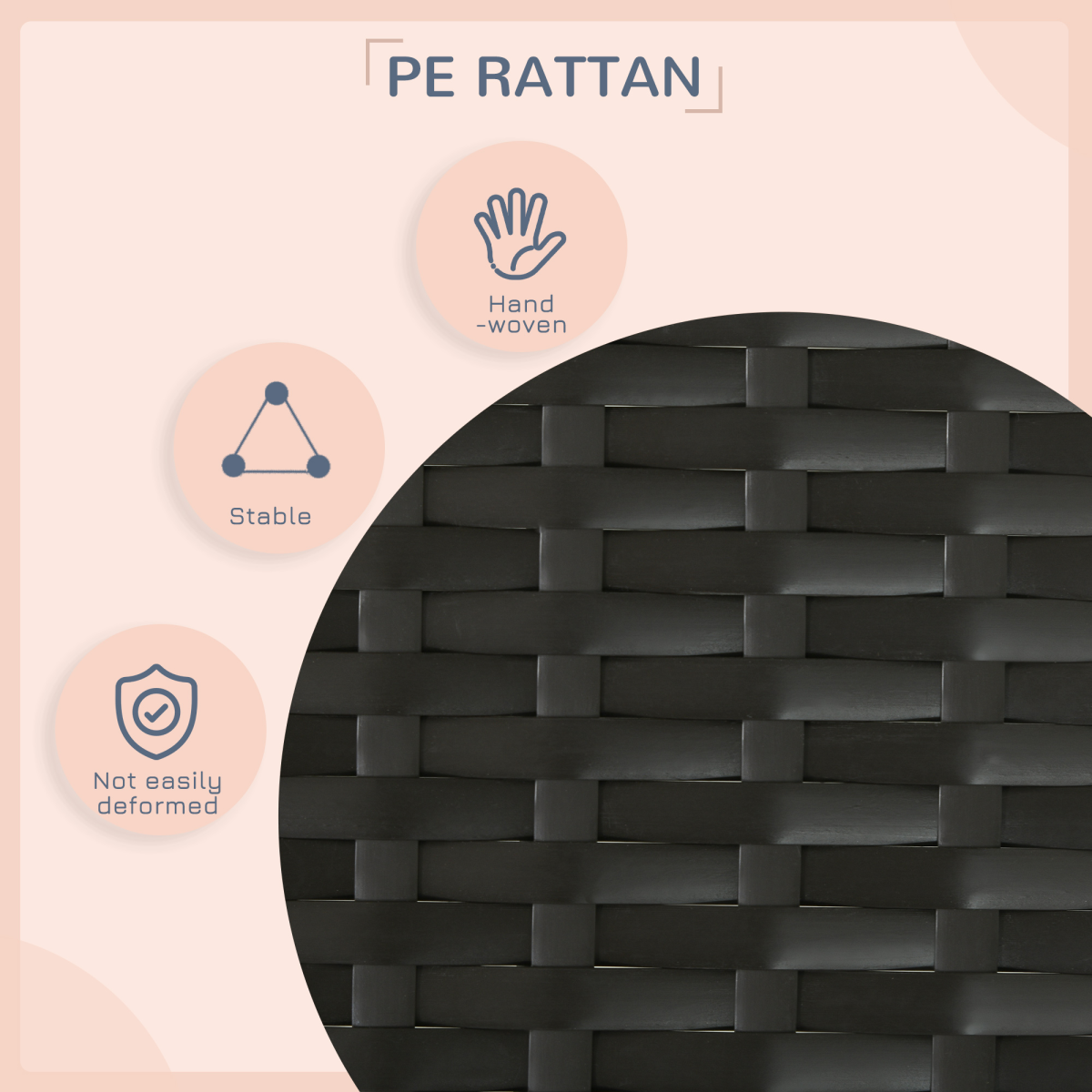 Extendable Rattan Dog House with Water-Resistant Roof and Cushion