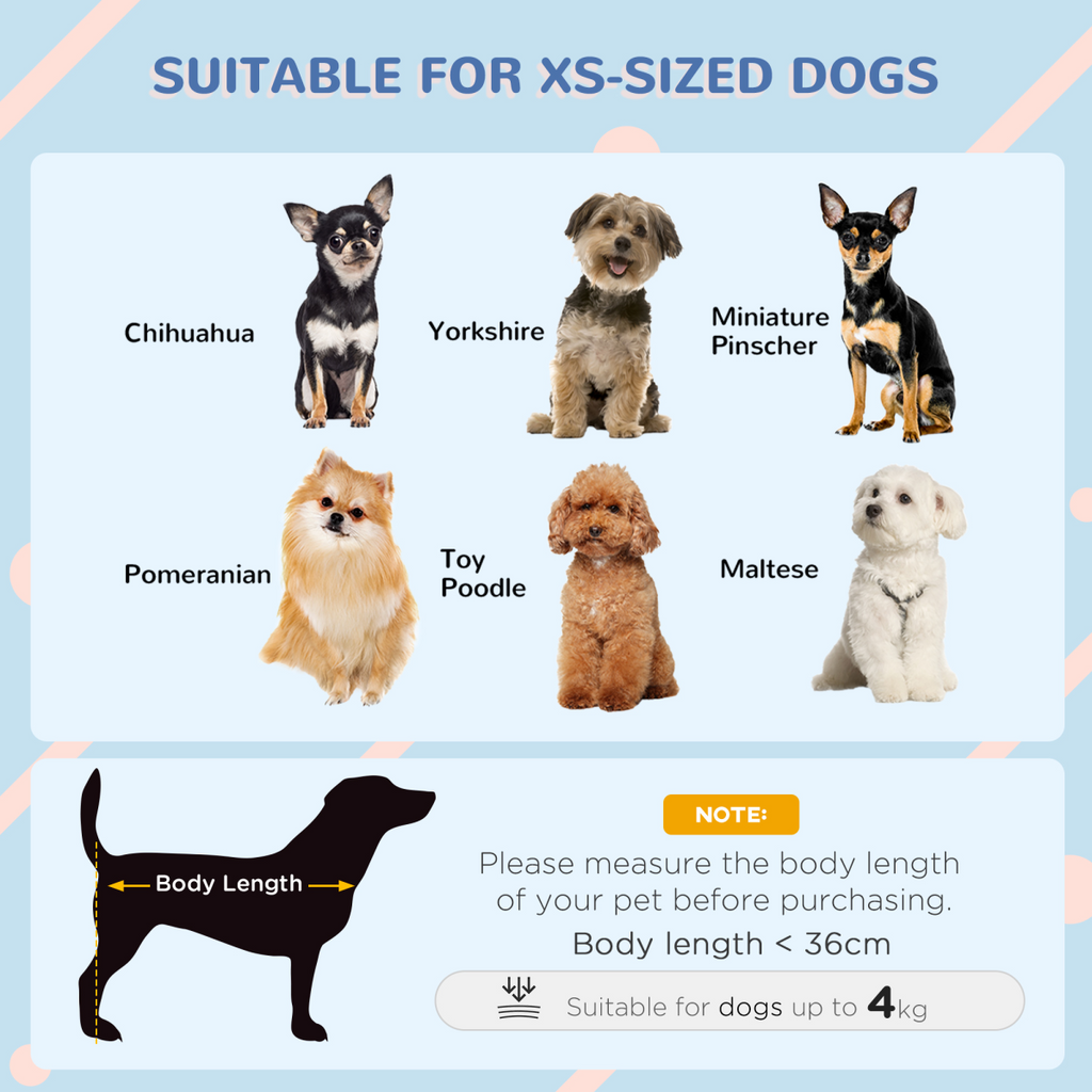 Outdoor Dog Kennel for XS Dogs - Weatherproof Puppy House, Grey
