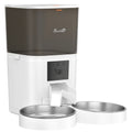 Automatic Cat Feeder for 2 Cats with HD Camera, 2.4G & 5G WiFi Pet Food Dispenser 6L APP Control