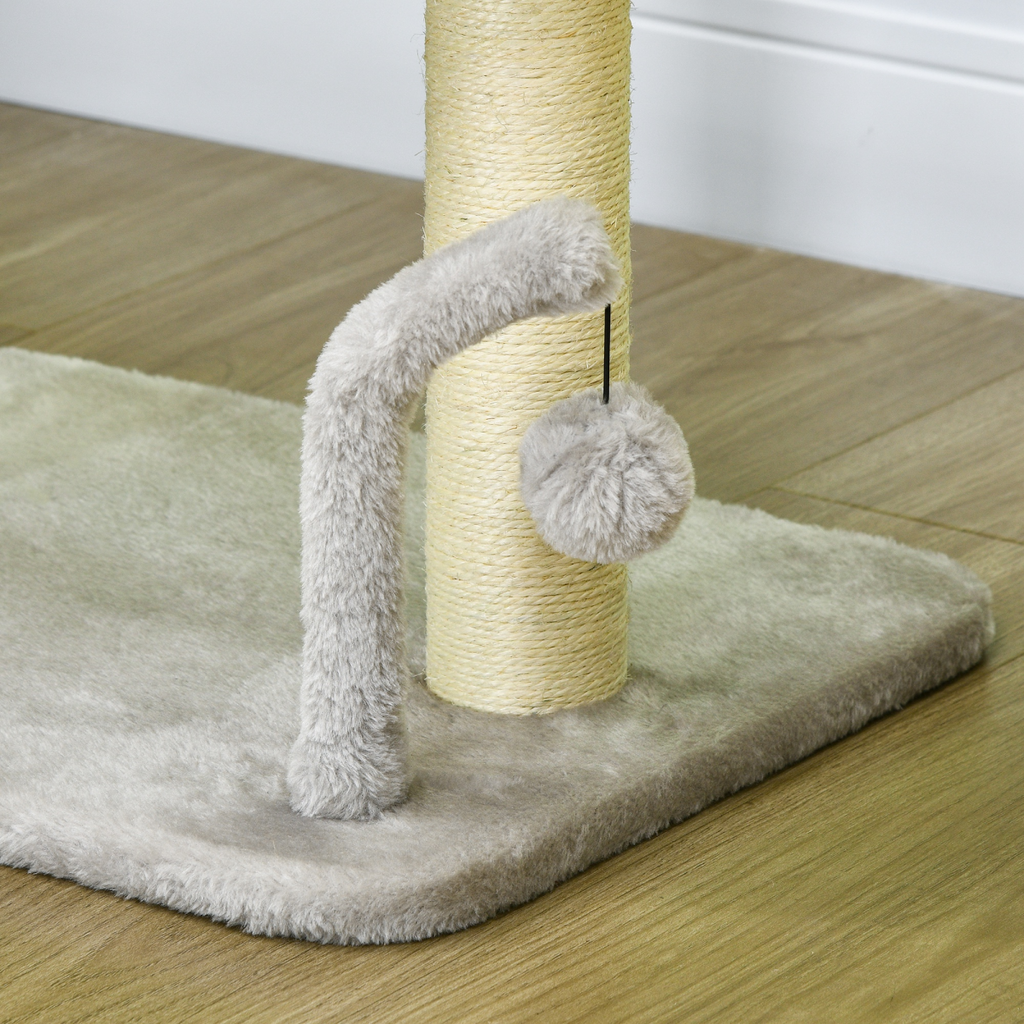 42cm Indoor Cat Tree - Kitty Play Tower with Toy Balls and Sisal Post