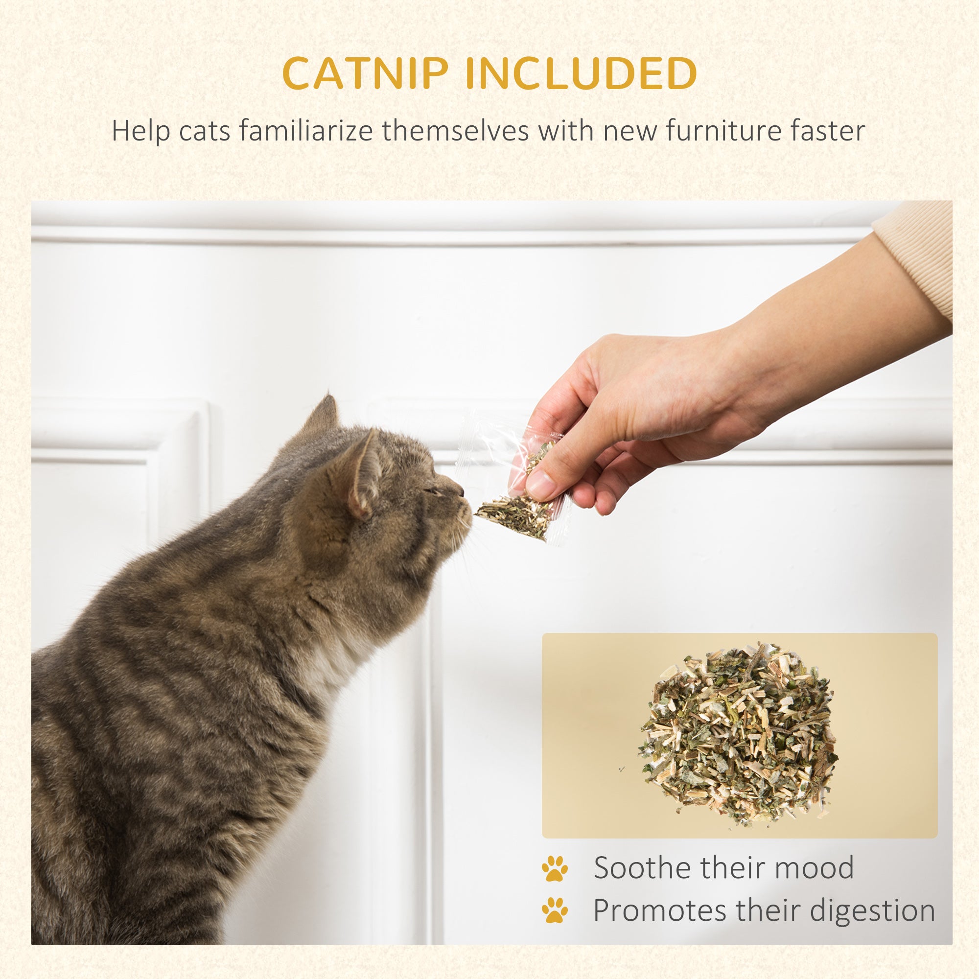 2-in-1 Cat Scratcher House with Catnip - Cardboard Scratching Board & Lounger for Indoor Cats