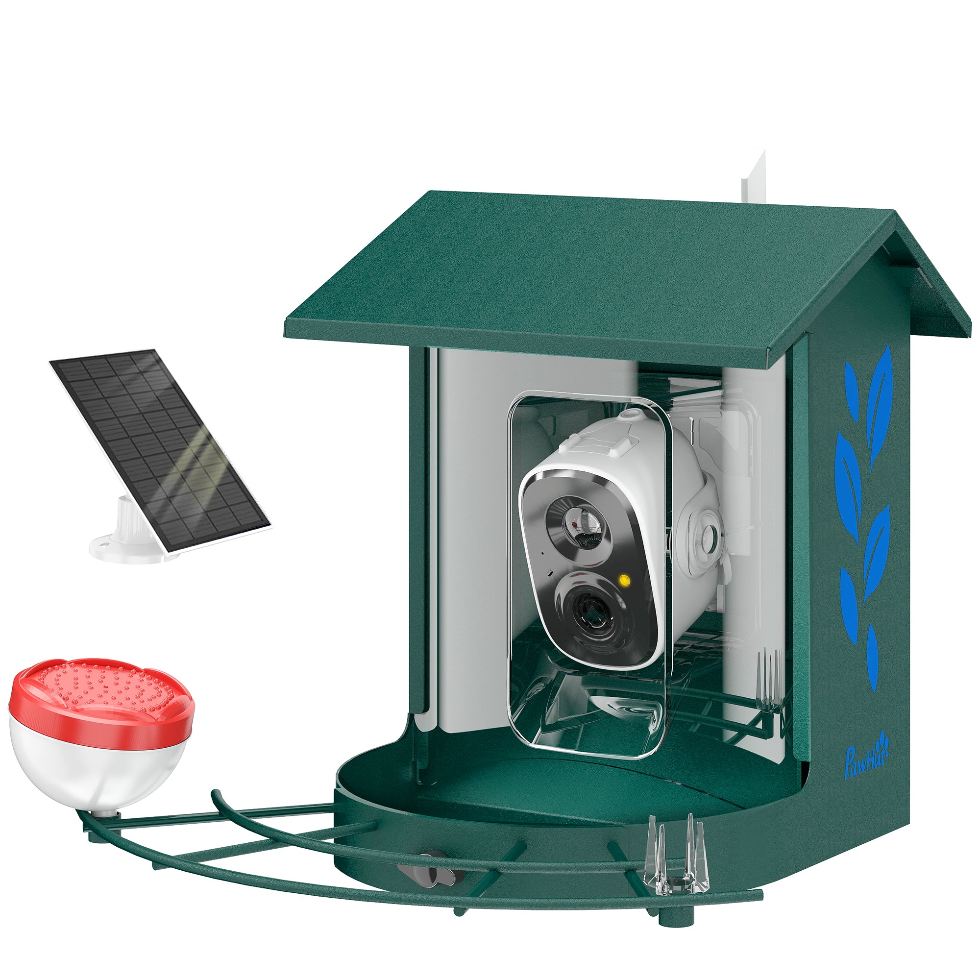 Smart Bird Feeder Camera 2K HD with AI Identifies 16,000+ Species, Auto Capture Video, APP Instant Notifications