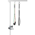 Adjustable Pet Grooming Arm, with Clamp, Haunch Holders & Grooming Loop - Sliver-Tone