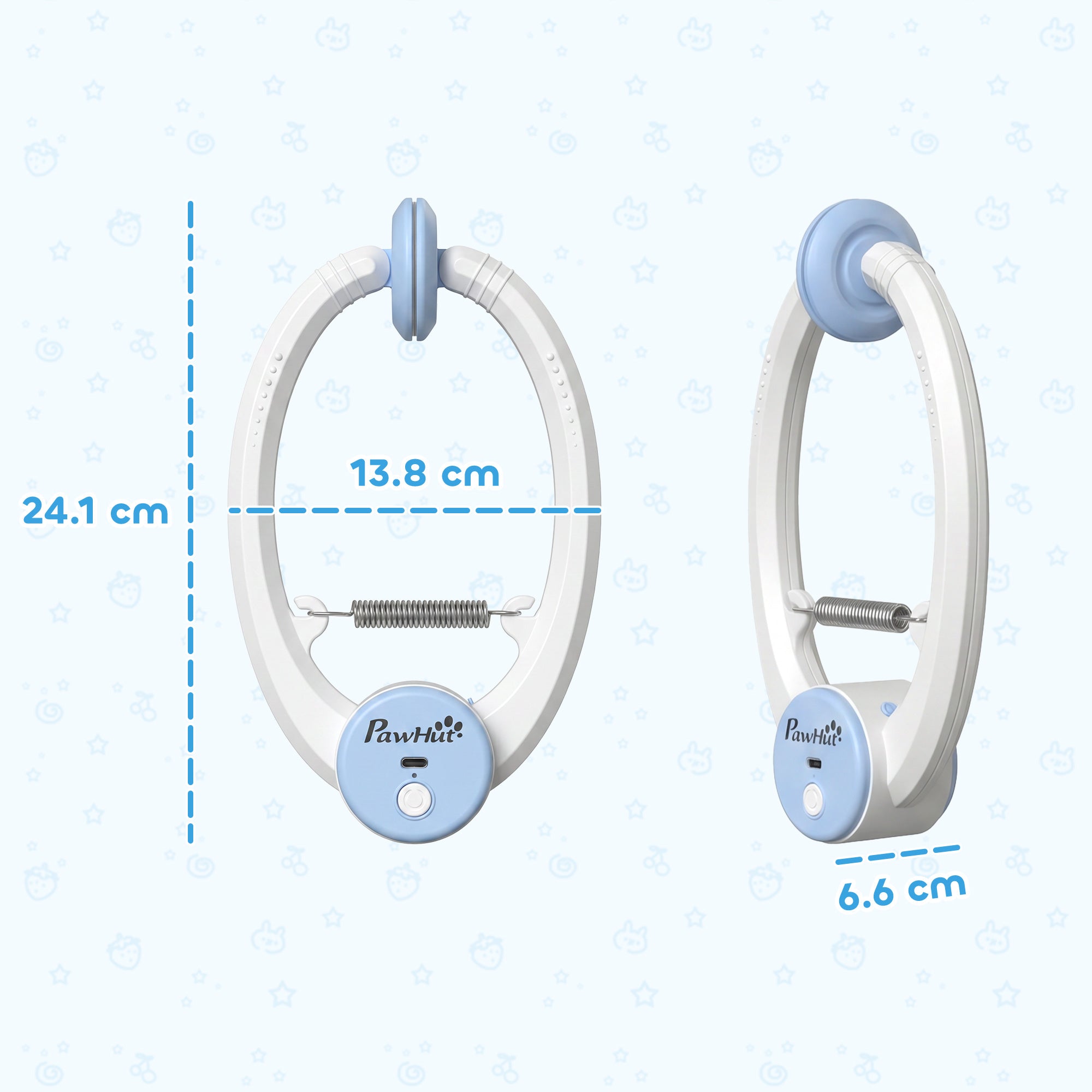 Interactive Cat Toys for Indoor Kittens & Adult, USB Rechargeable Door Hanging Bouncing Mouse Teaser