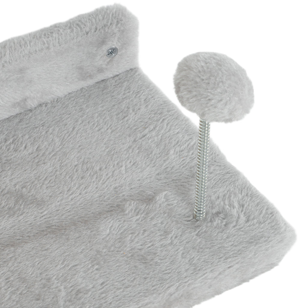 4-Piece Cat Wall Shelves with Steps, Ladder, Jumping Platforms, Light Grey