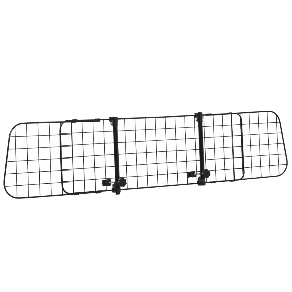 Heavy Duty Dog Car Barrier - Adjustable Ventilated Mesh Guard