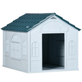 Weather-Resistant Dog House - Puppy Shelter for Medium Dogs, Blue