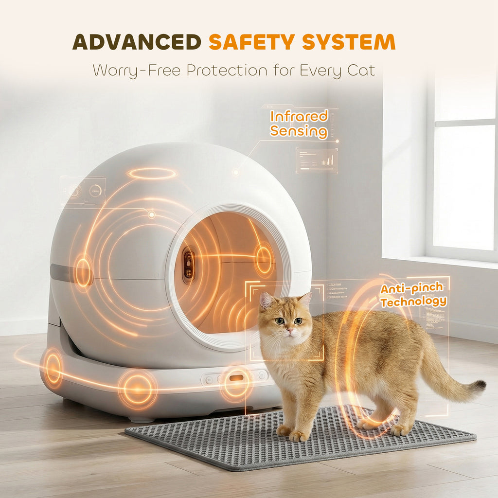 72L Self-Cleaning Cat Litter Tray | Automatic with APP Control