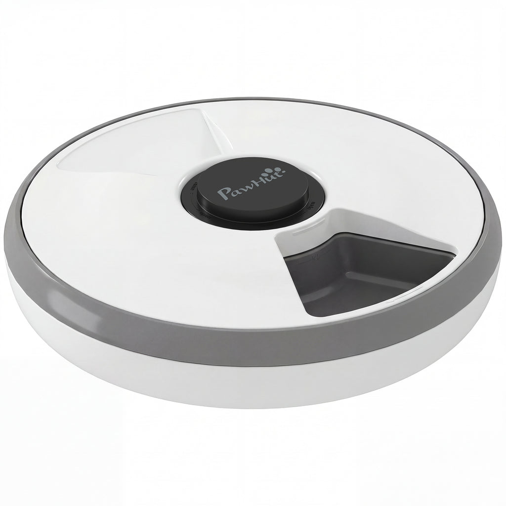 Automatic Cat Feeder Programmable Timer for Dry Wet Food, Cat Food Dispenser with Ice Pack for 6 Meals
